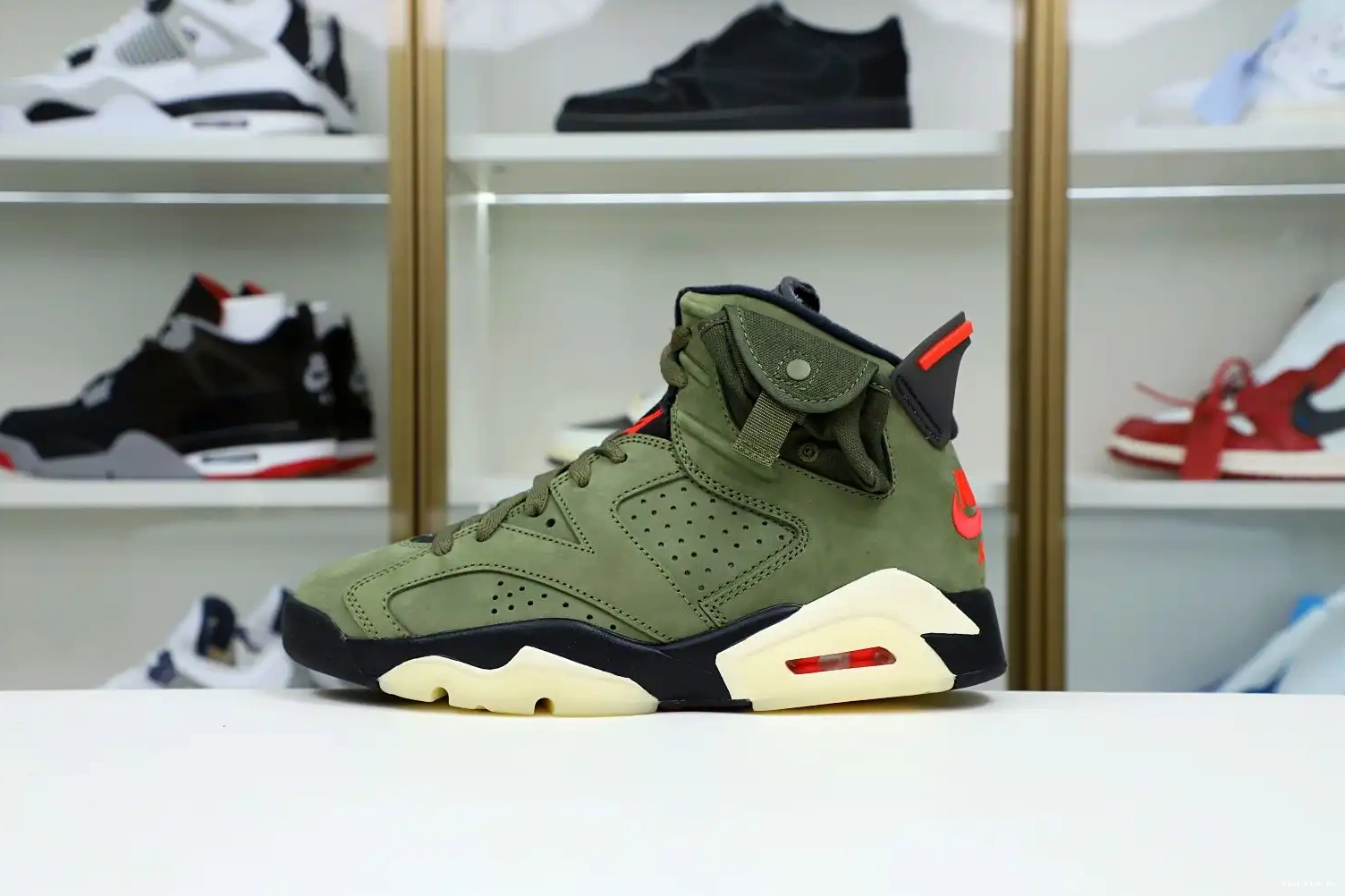 AIR SCOTT TRAVIS 'OLIVE' RETRO Kimikick JORDAN 6 X 0706